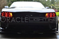 ORACLE Lighting Oracle Chevy Camaro Non-RS 14-15 Dual Halo Kit Round Style - ColorSHIFT w/o Controller