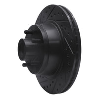 R1 Concepts R1 76-81 Chrysler Newport Front Left Drilled & Slotted Black Brake Rotor