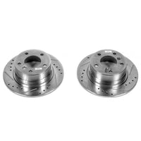 PowerStop Power Stop 03-05 BMW Z4 Rear Evolution Drilled & Slotted Rotors - Pair