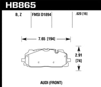 Hawk Performance Hawk 18-19 Audi S5 Performance Ceramic Street Front Brake Pads