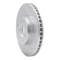 R1 Concepts R1 93-95 Volvo 850 Front Left Drilled & Slotted Silver Brake Rotor