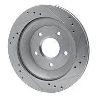 R1 Concepts R1 1985-1992 Chevrolet Camaro Rear Left Drilled & Slotted Silver Brake Rotor