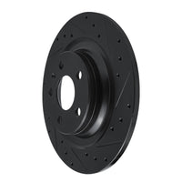 R1 Concepts R1 18-25 Volvo XC60 Rear Right Drilled & Slotted Black Brake Rotor