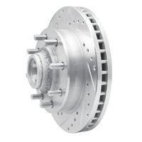 R1 Concepts R1 01-02 Chevrolet Express 3500 Front Left Drilled & Slotted Silver Brake Rotor