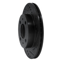 R1 Concepts R1 95-00 Nissan Lucino (Mexico) Front Right Drilled & Slotted Black Brake Rotor