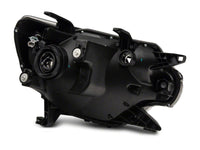 Raxiom 12-15 Toyota Tacoma Axial Series Headlights w/ LED Bar- Black Housing (Clear Lens)