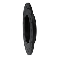 R1 Concepts R1 02-04 Ford Focus Rear Right Drilled & Slotted Black Brake Rotor