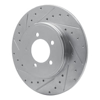R1 Concepts R1 03-05 Lincoln AVIATOR Rear Left Drilled & Slotted Silver Brake Rotor