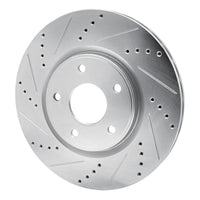 R1 Concepts R1 12-25 Chrysler Grand Caravan Front Left Drilled & Slotted Silver Brake Rotor