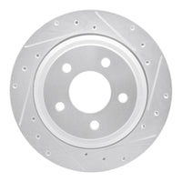 R1 Concepts R1 10-11 Ford Ranger (USA/Canada) Rear Right Drilled & Slotted Silver Brake Rotor