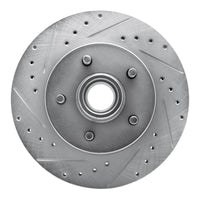 R1 Concepts R1 93-95 Chevrolet G10 Front Left Drilled & Slotted Silver Brake Rotor