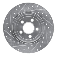 R1 Concepts R1 2005-2023 Chrysler 300 Rear Right Drilled & Slotted Silver Brake Rotor