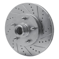 R1 Concepts R1 04-06 Ford E-150 Club Wagon Front Right Drilled & Slotted Silver Brake Rotor
