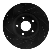 R1 Concepts R1 13-25 Nissan Altima Front Right Drilled & Slotted Black Brake Rotor