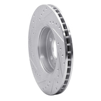 R1 Concepts R1 98-04 Volvo C70 Front Right Drilled & Slotted Silver Brake Rotor