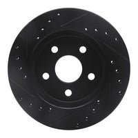 R1 Concepts R1 91-92 Dodge Monaco Front Right Drilled & Slotted Black Brake Rotor