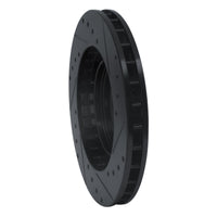 R1 Concepts R1 91-93 Dodge STEALTH Front Left Drilled & Slotted Black Brake Rotor