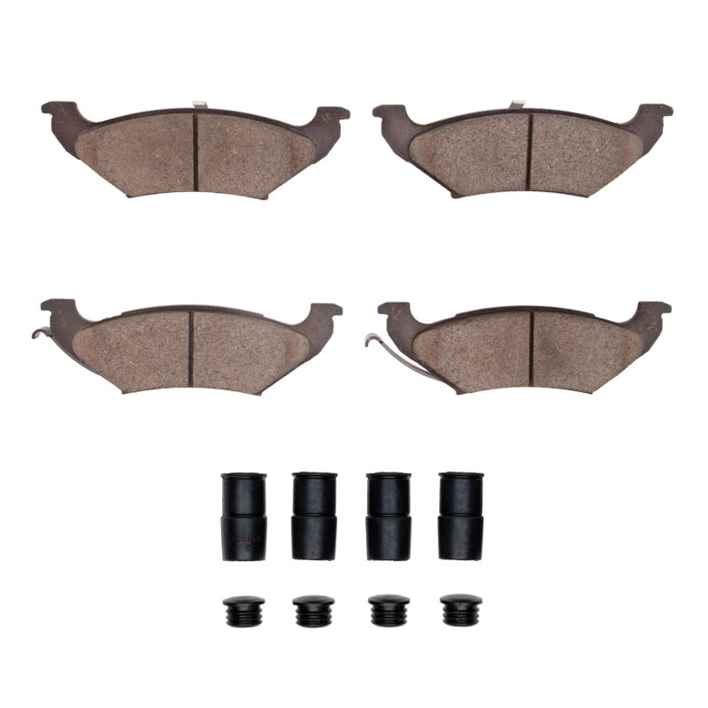 R1 Concepts R1 97-00 Chrysler Town & Country Rear Semi Met Pads & Hardware Kit