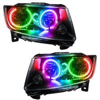ORACLE Lighting Oracle 11-13 Jeep Grand Cherokee SMD HL (Non-HID) - Chrome - ColorSHIFT w/o Controller