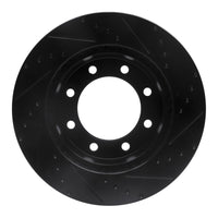 R1 Concepts R1 05-12 Ford F-250 4WD (Super Duty) Front Left Drilled & Slotted Black Brake Rotor