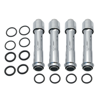 S&S Cycle 2017+ M8 Models Pushrod Cover Kit - Chrome