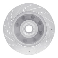 R1 Concepts R1 99-02 Ford F-250 2WD (Super Duty) Front Right Drilled & Slotted Silver Brake Rotor