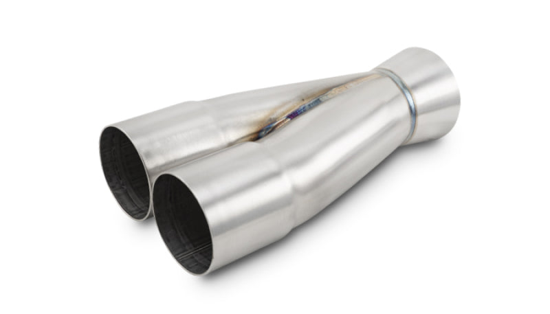 Vibrant 2-1 SS Merge Collectors (2in Inlet Slipover ID 2-1/2in Outlet OD) - Sold Individually