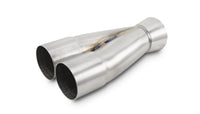Vibrant 2-1 SS Merge Collectors (2in Inlet Slipover ID 2-1/2in Outlet OD) - Sold Individually