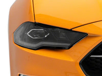 Raxiom 18-23 Ford Mustang GT EcoBoost LED Projector Headlights- Black Housing (Clear Lens)