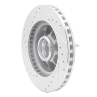 R1 Concepts R1 93-93 Ford Mustang Front Right Drilled & Slotted Silver Brake Rotor