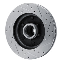 R1 Concepts R1 88-96 Chevrolet C2500 Front Left Drilled & Slotted Silver Brake Rotor