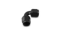 Vibrant -10AN Female 90 Degree Union Adapter (AN to AN) - Anodized Black Only