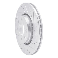 R1 Concepts R1 06-10 Fiat Punto (Mexico) Front Right Drilled & Slotted Silver Brake Rotor