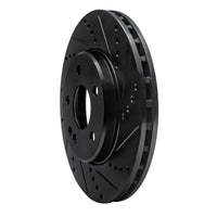 R1 Concepts R1 06-11 Mercedes-Benz B200 Front Right Drilled & Slotted Black Brake Rotor