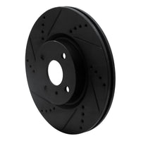 R1 Concepts R1 2016-2025 Fiat 124 Spider Front Left Drilled & Slotted Black Brake Rotor