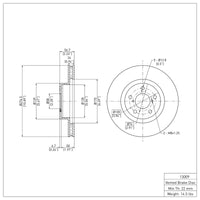 DFC 90-16 Saab 9-2X Front GeoSPEC Coated Rotor