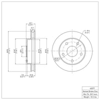 DFC 94-99 Dodge Ram 1500 Pickup Front Brake Rotor