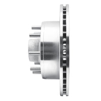 R1 Concepts R1 95-04 Ford E-350 Econoline Front Right Drilled & Slotted Silver Brake Rotor