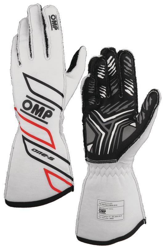 OMP ONE-S GLOVES my2025 FIA 8856-2018 FLUO YELLOW SZ XL