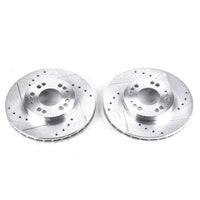 PowerStop Power Stop 91-96 Dodge Stealth Front Evolution Drilled & Slotted Rotors - Pair