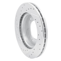 R1 Concepts R1 01-04 Honda Passport Front Right Drilled & Slotted Silver Brake Rotor