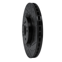 R1 Concepts R1 13-19 Mercedes-Benz GLS350 Front Right Drilled & Slotted Black Brake Rotor