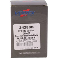 Vertex Pistons Vertex Piston 04-11 KTM 105 SX 105cc Cast Race Piston Kit