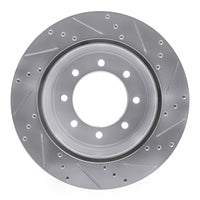 R1 Concepts R1 11-22 Ford F-250 2WD (Super Duty) Rear Left Drilled & Slotted Silver Brake Rotor