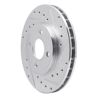R1 Concepts R1 83-88 Chrysler Executive Sedan Front Right Drilled & Slotted Silver Brake Rotor