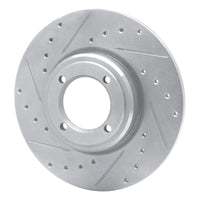 R1 Concepts R1 69-89 Peugeot 504 Front Left Drilled & Slotted Silver Brake Rotor
