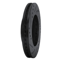 R1 Concepts R1 92-01 Toyota Camry Front Right Drilled & Slotted Black Brake Rotor