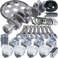 Eagle Chevy 350 1Pc 3.750in Crank 5.700in I-Beam Rods 4.040in Pistons 168 Tooth FP Balanced Assembly