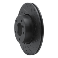 R1 Concepts R1 07-21 BMW 220i (Mexico) Front Right Drilled & Slotted Black Brake Rotor