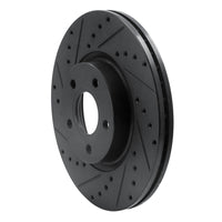 R1 Concepts R1 04-19 Ford C-MAX Front Left Drilled & Slotted Black Brake Rotor